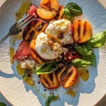 Grilled Peach & Burrata Salad