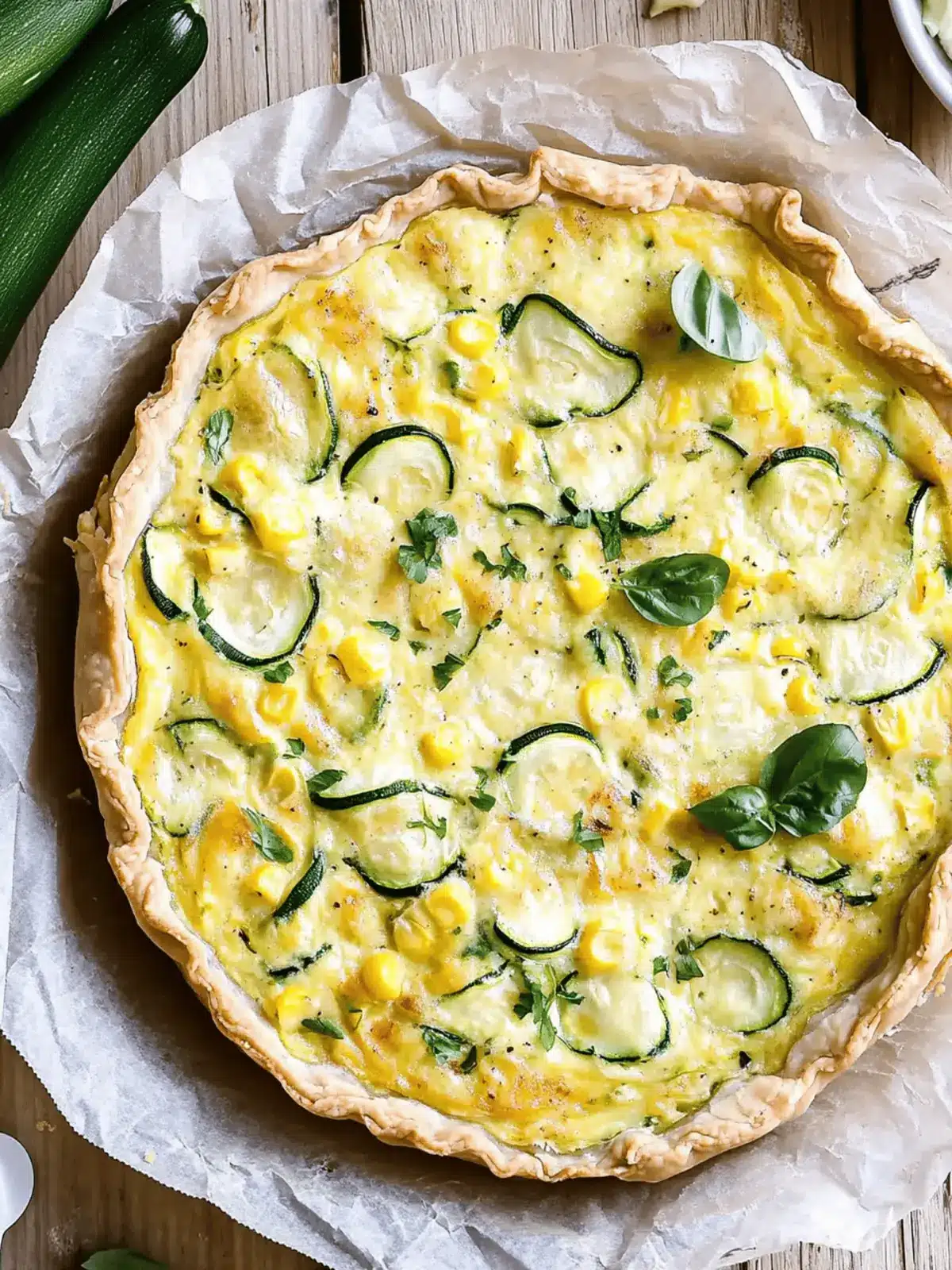 Crustless Corn and Zucchini Quiche for Easy Summer Brunch