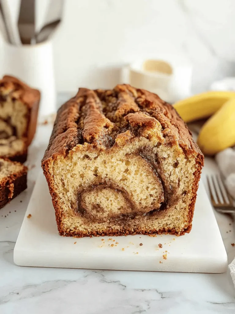 Cinnamon Swirled Banana Bread