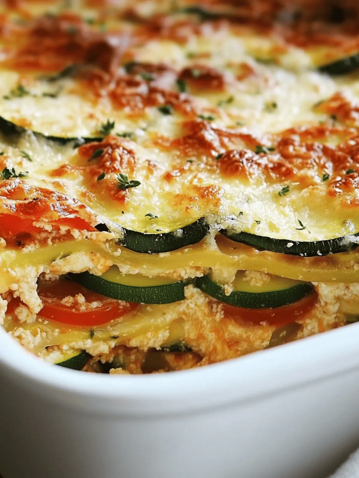 Easy Cheesy Zucchini Casserole Recipe with Parmesan Delight