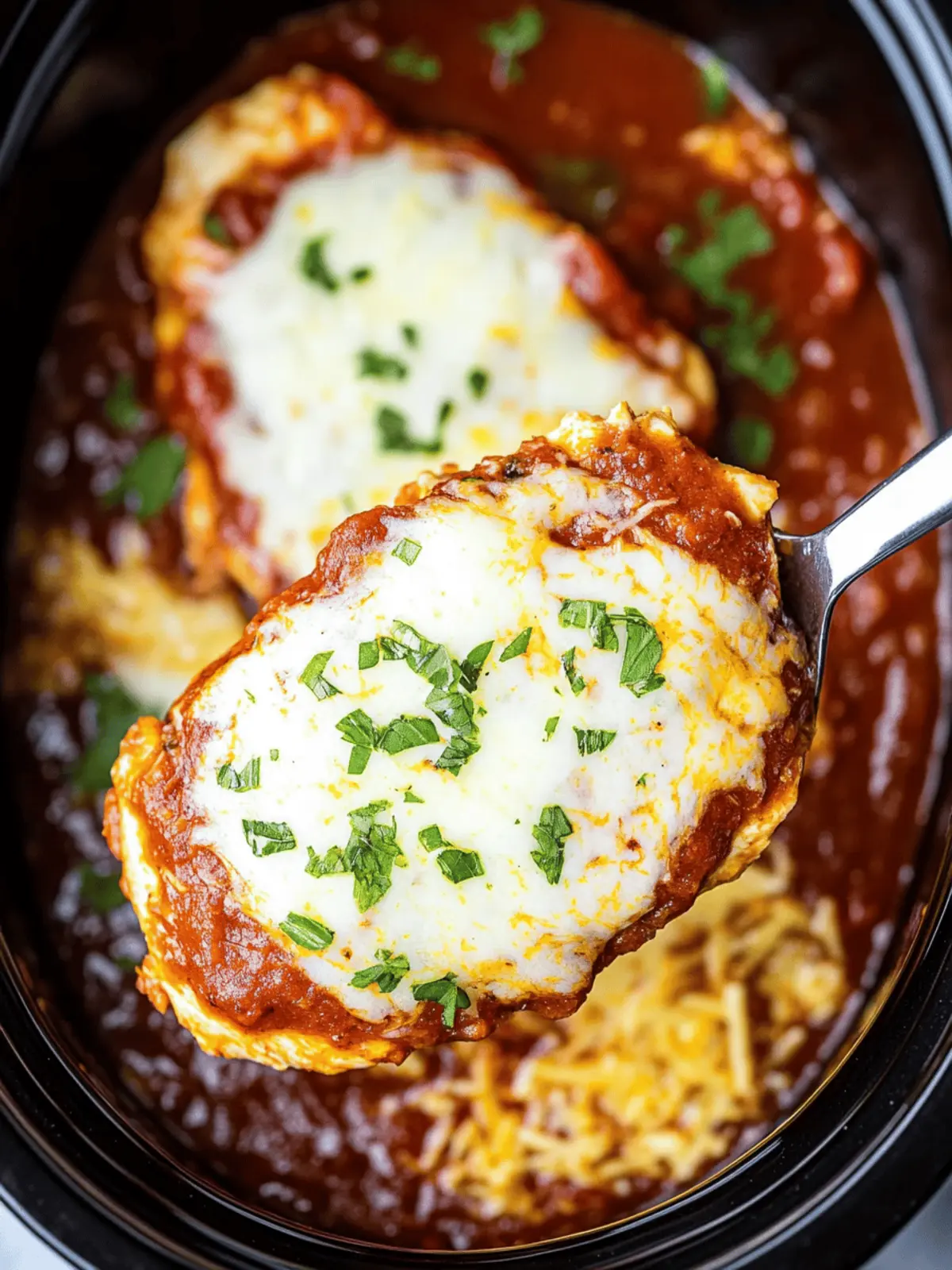 Crock Pot Chicken Parmesan