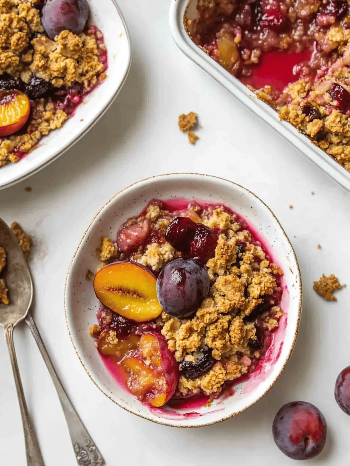 Spiced Plum Crisp
