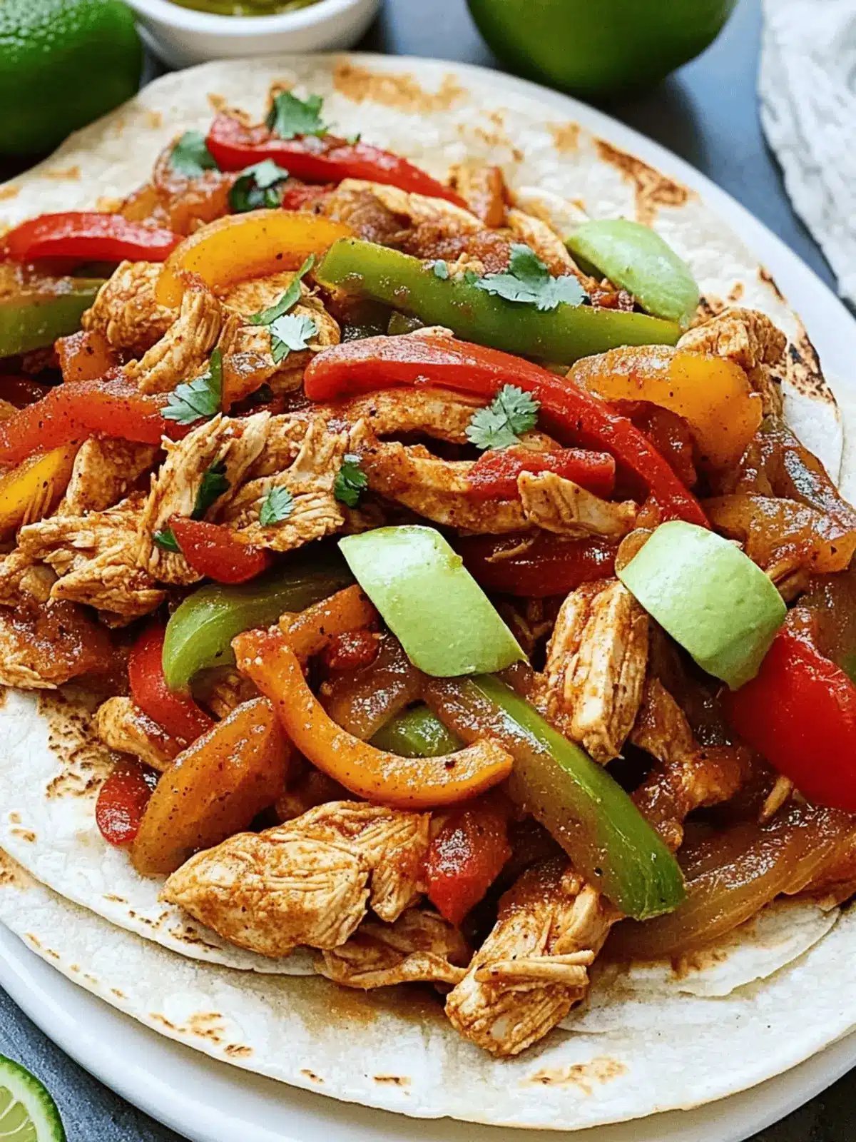 Crockpot Chicken Fajitas