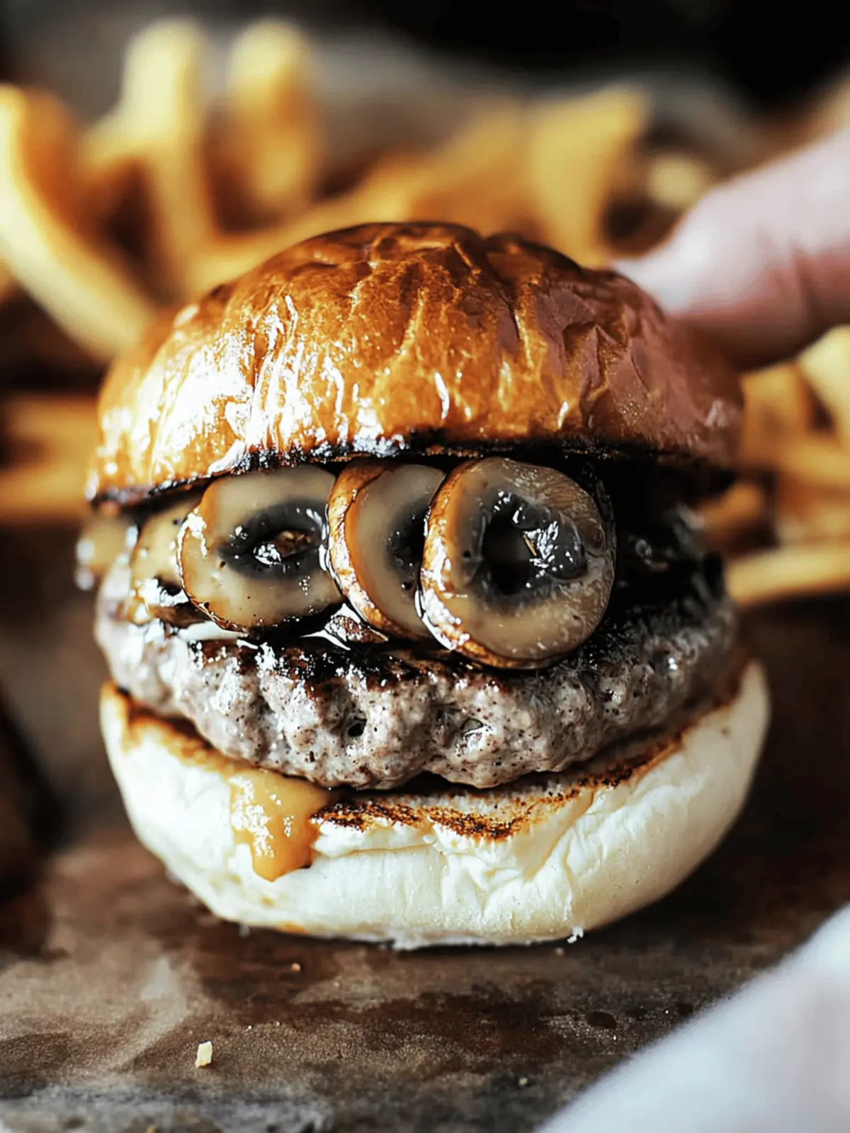 Mushroom Swiss Burger