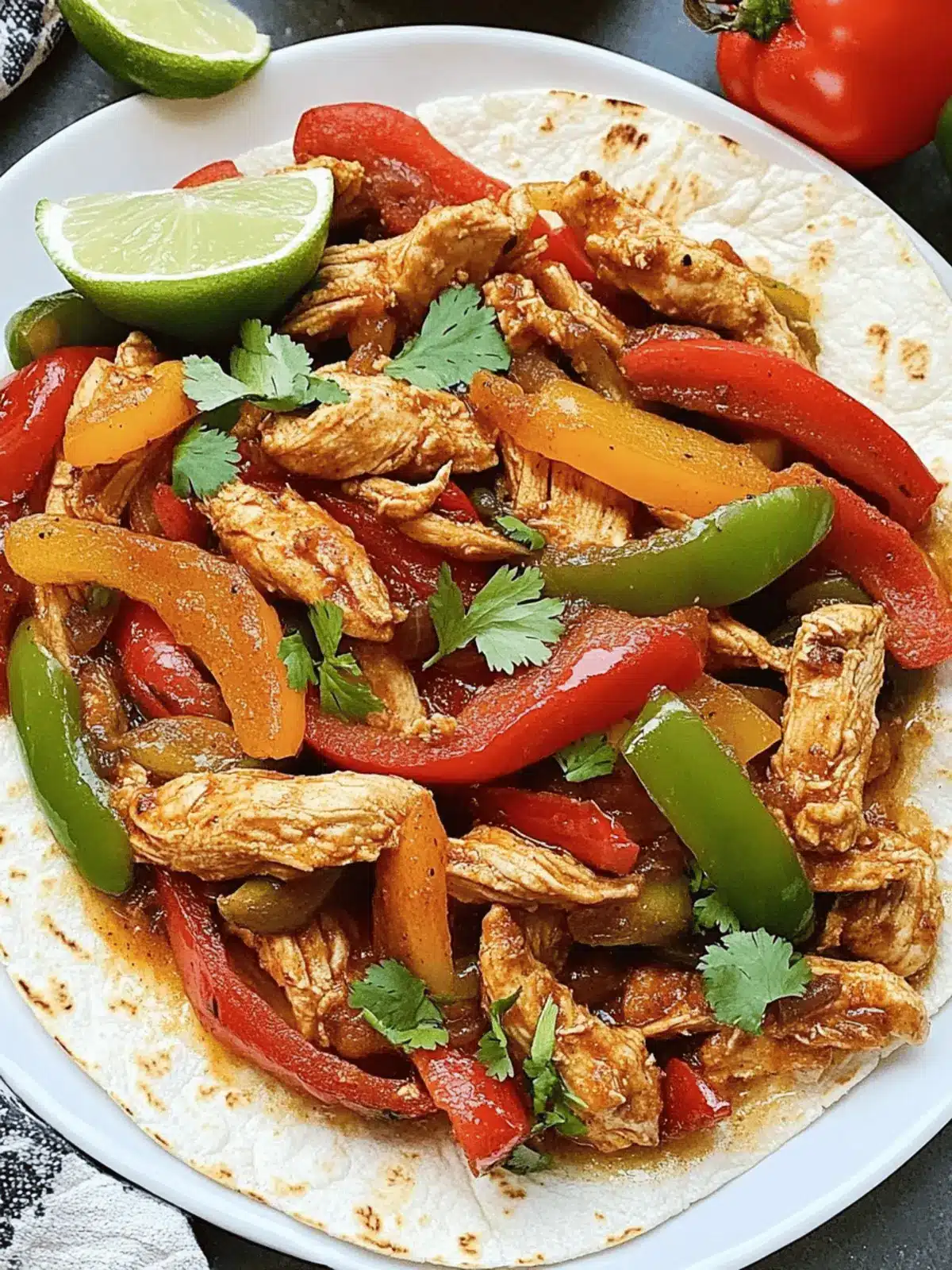 Crockpot Chicken Fajitas
