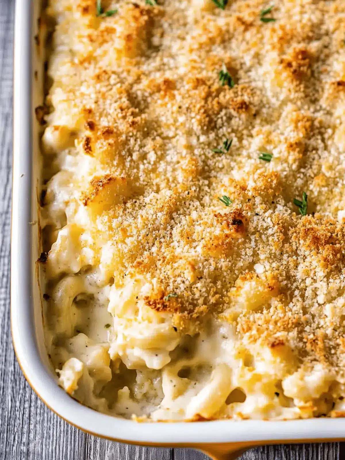 Incredible Baked Cauliflower Mac and Cheese