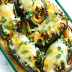 Cheesy Stuffed Poblano Peppers