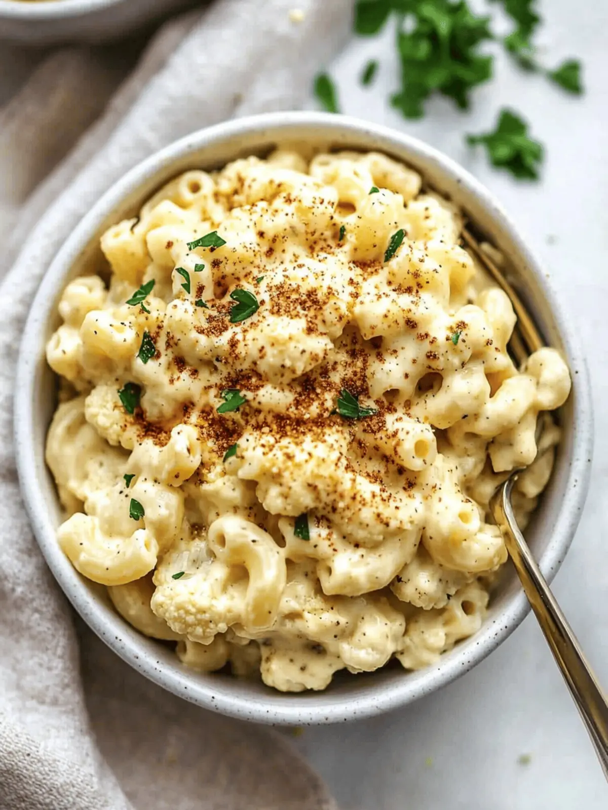 Vegan Cauliflower Mac and Cheese (25 minutes!)