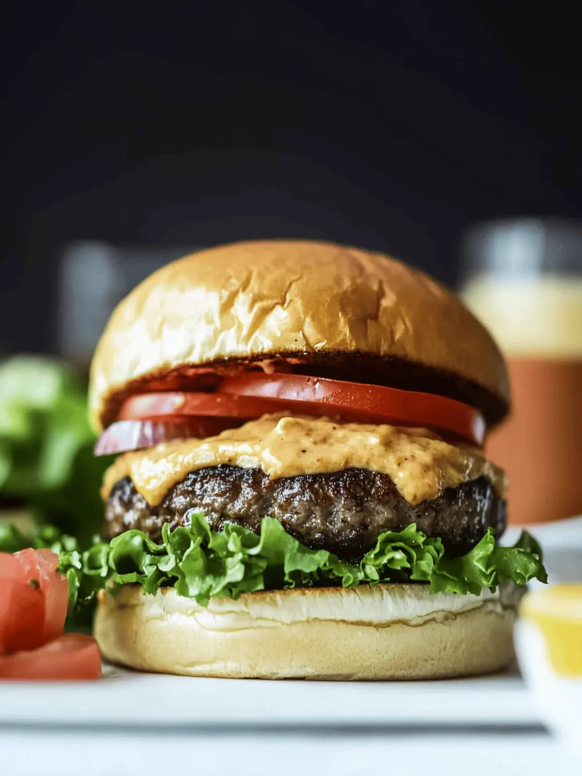 Smoked Gouda Smash Burgers with House Sauce.