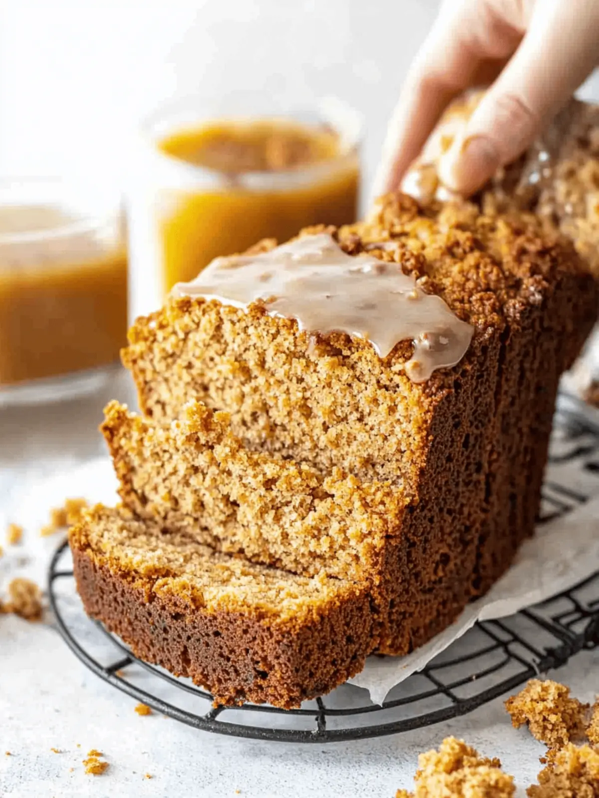 Pumpkin Bread with Maple Glaze