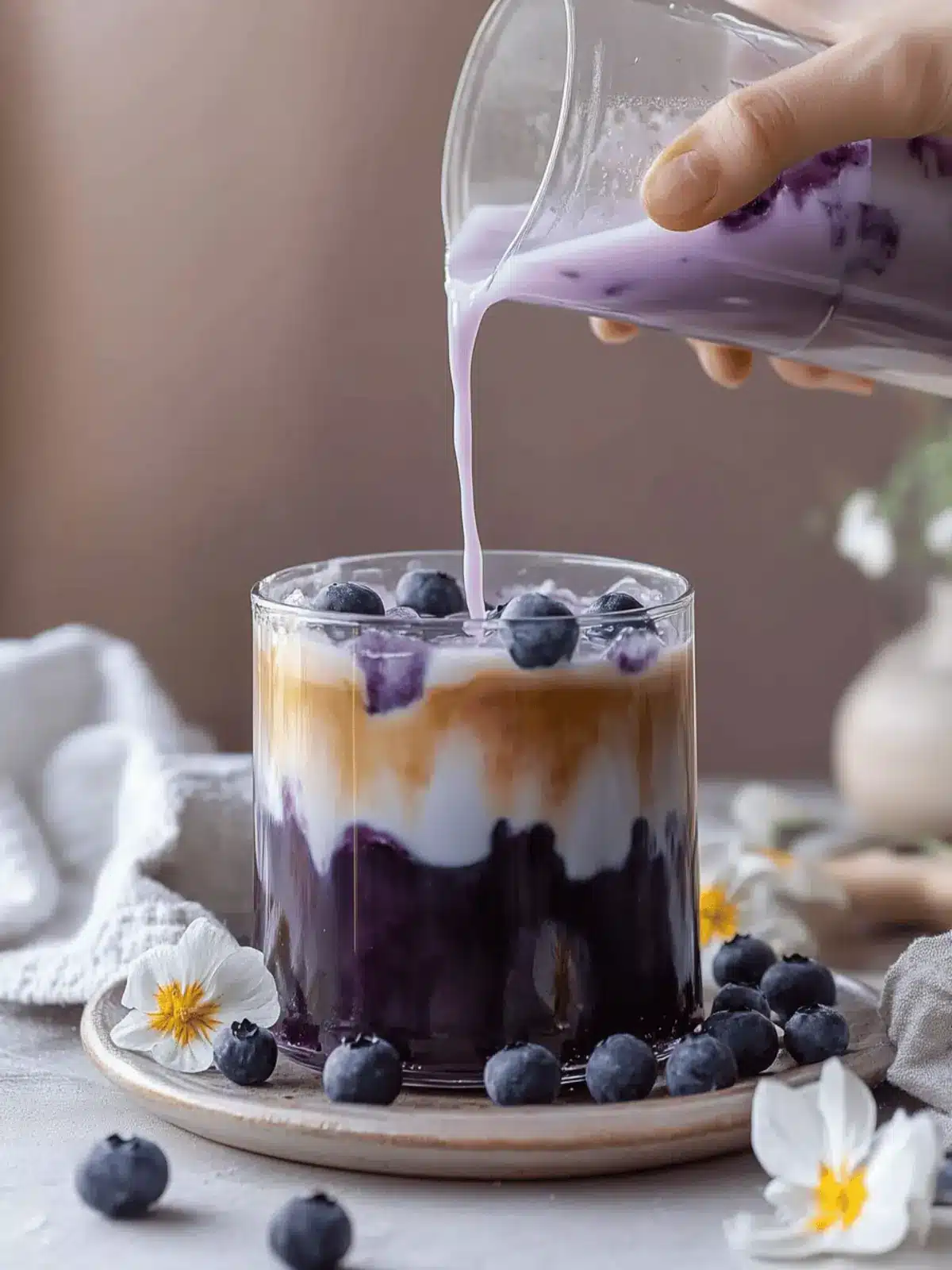 Iced Blueberry Latte Bliss: Delight in Homemade Flavor 5 Iced Blueberry Latte