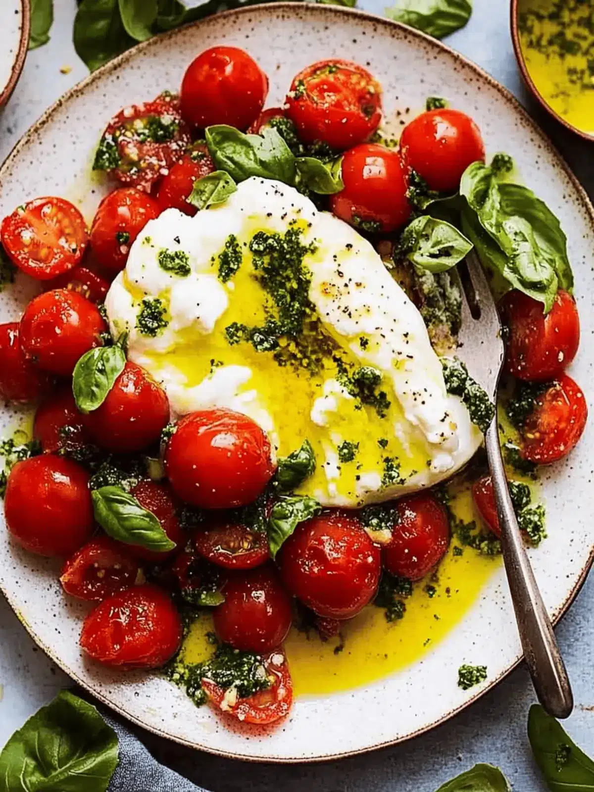 Bursting with Flavor: Easy Bursty Tomato Burrata Salad