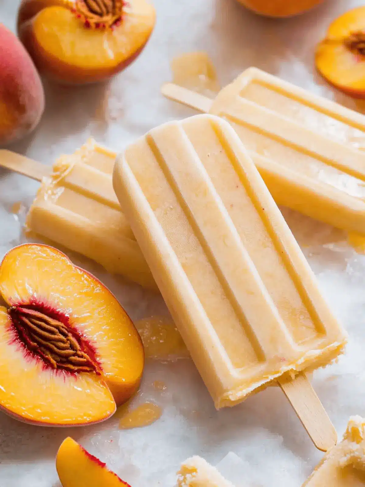 Creamy Peach Popsicles: Your New Favorite Summer Delight