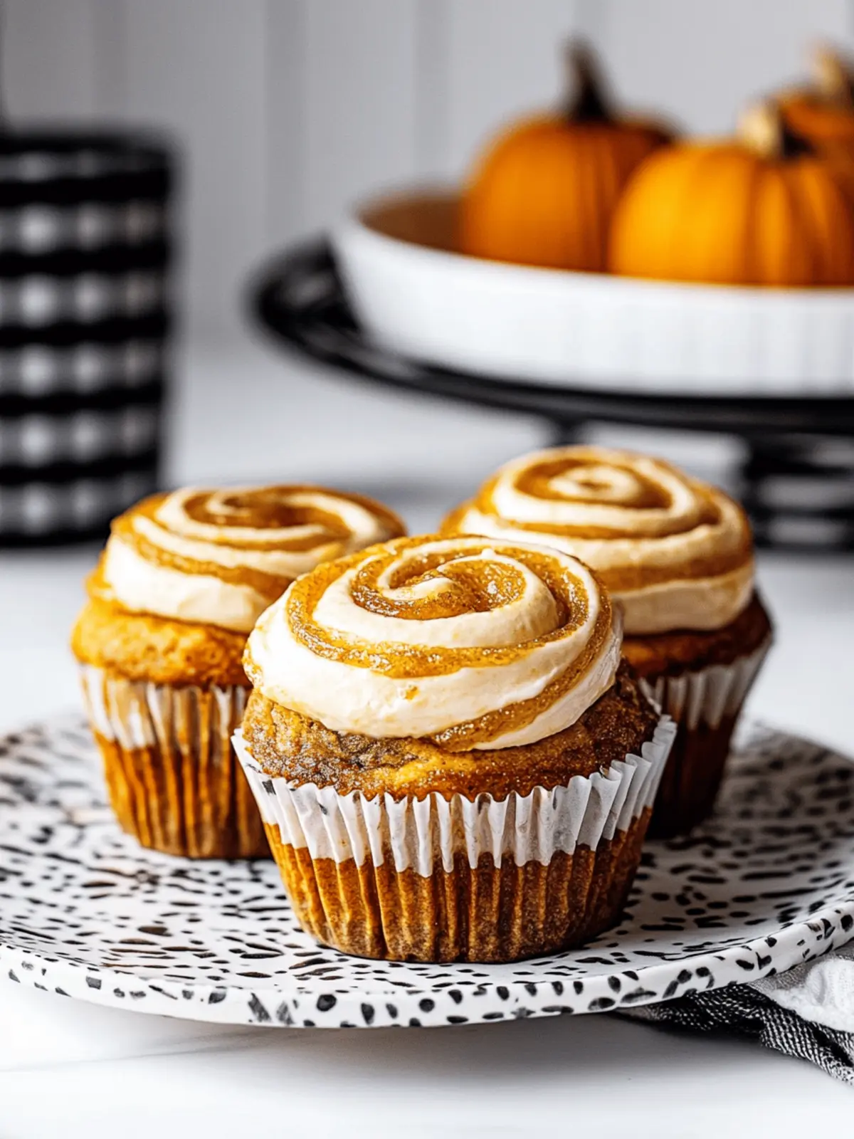 PUMPKIN CREAM CHEESE SWIRL MUFFINS