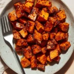 Roasted Sweet Potatoes With Spiced Maple Glaze