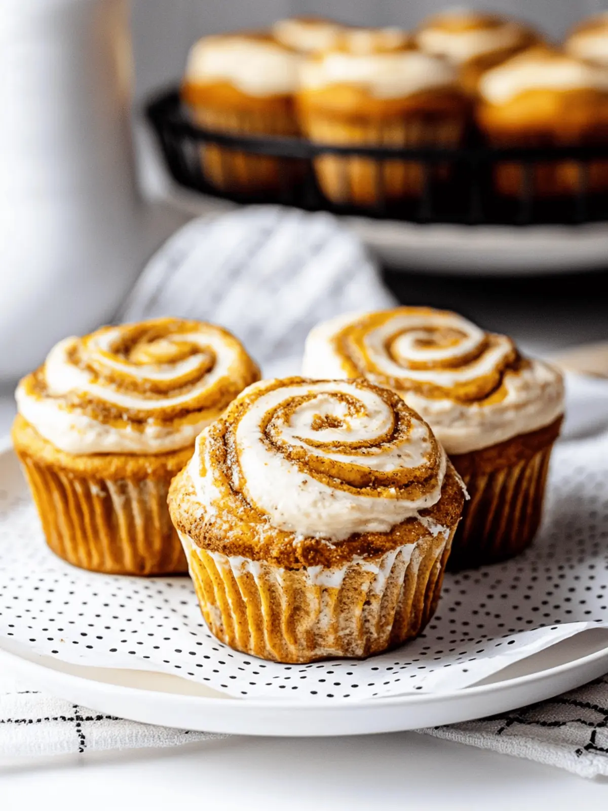 PUMPKIN CREAM CHEESE SWIRL MUFFINS