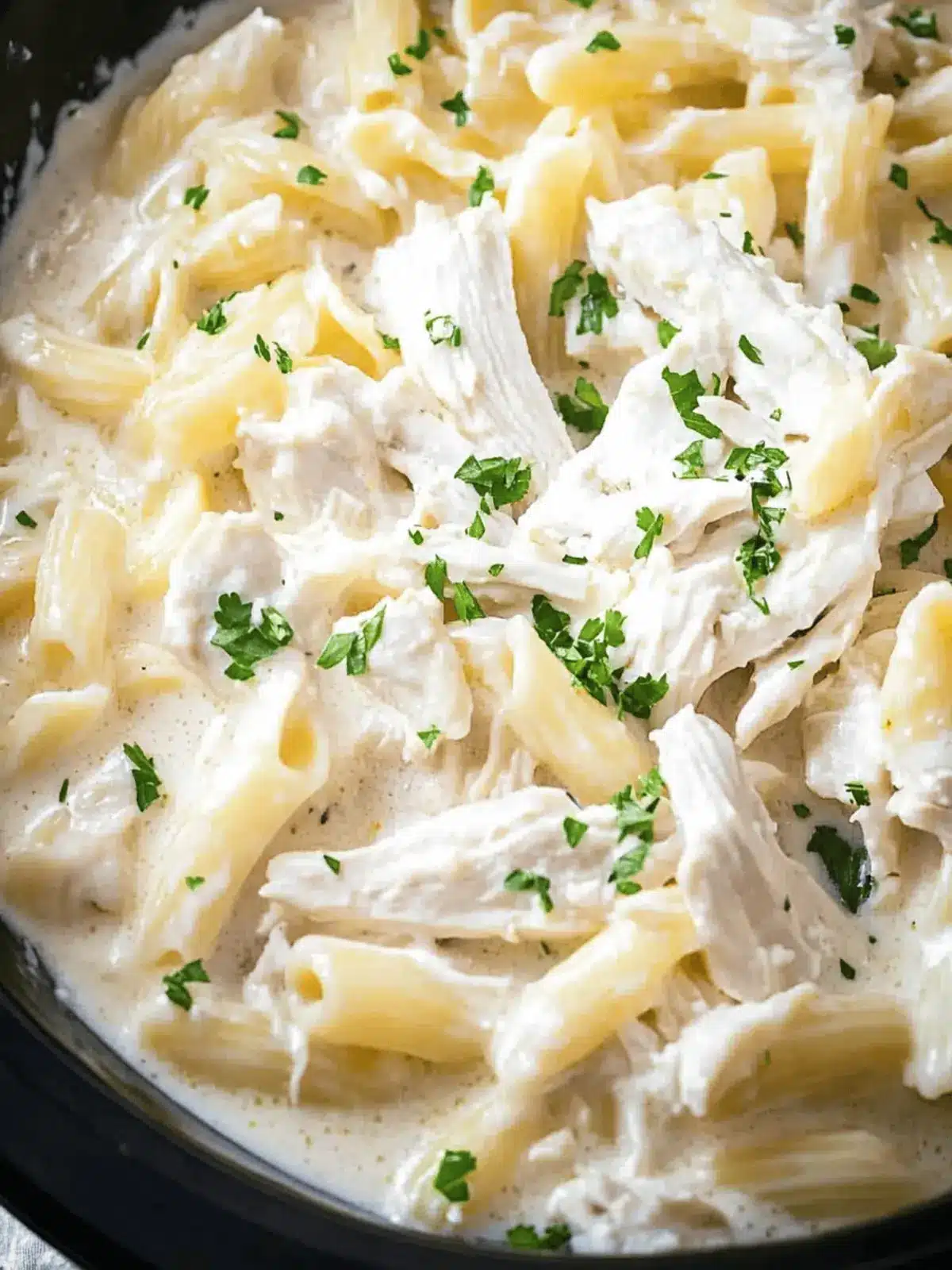 Crock Pot Chicken Alfredo