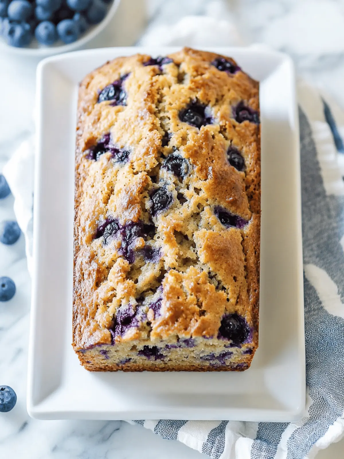 The Best Blueberry Banana Bread
