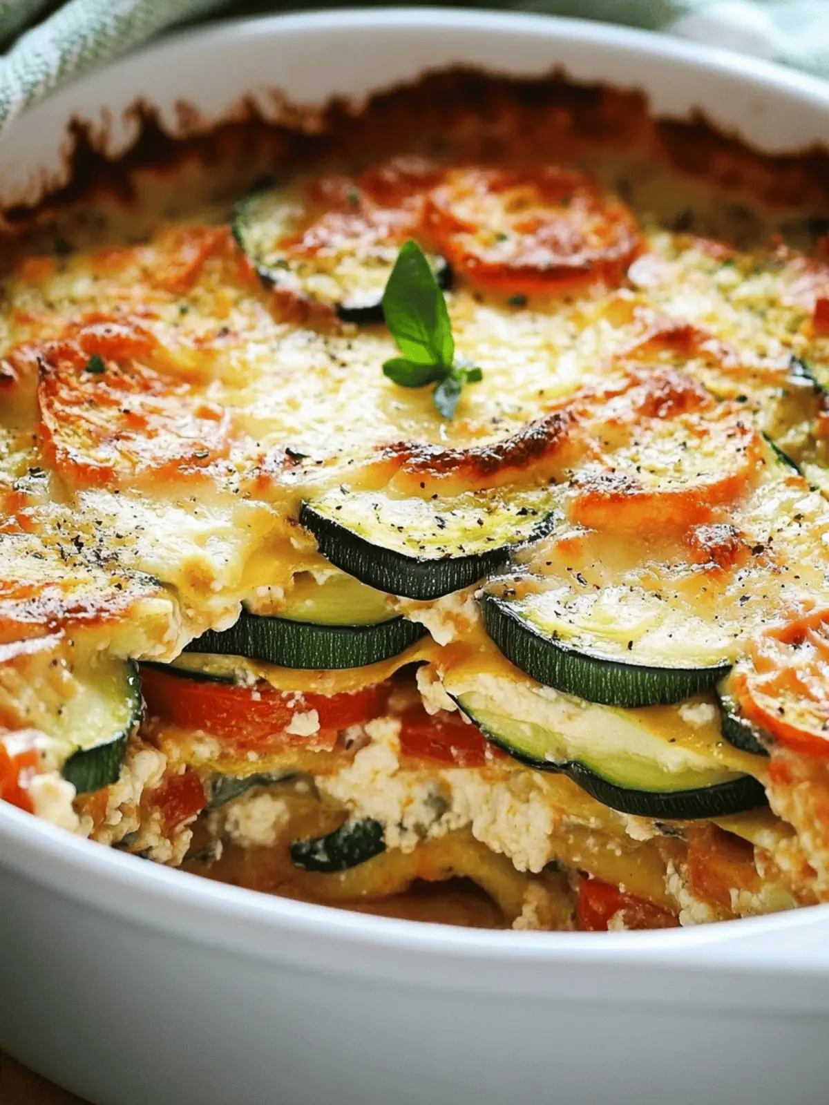 Easy Cheesy Zucchini Casserole Recipe with Parmesan Delight