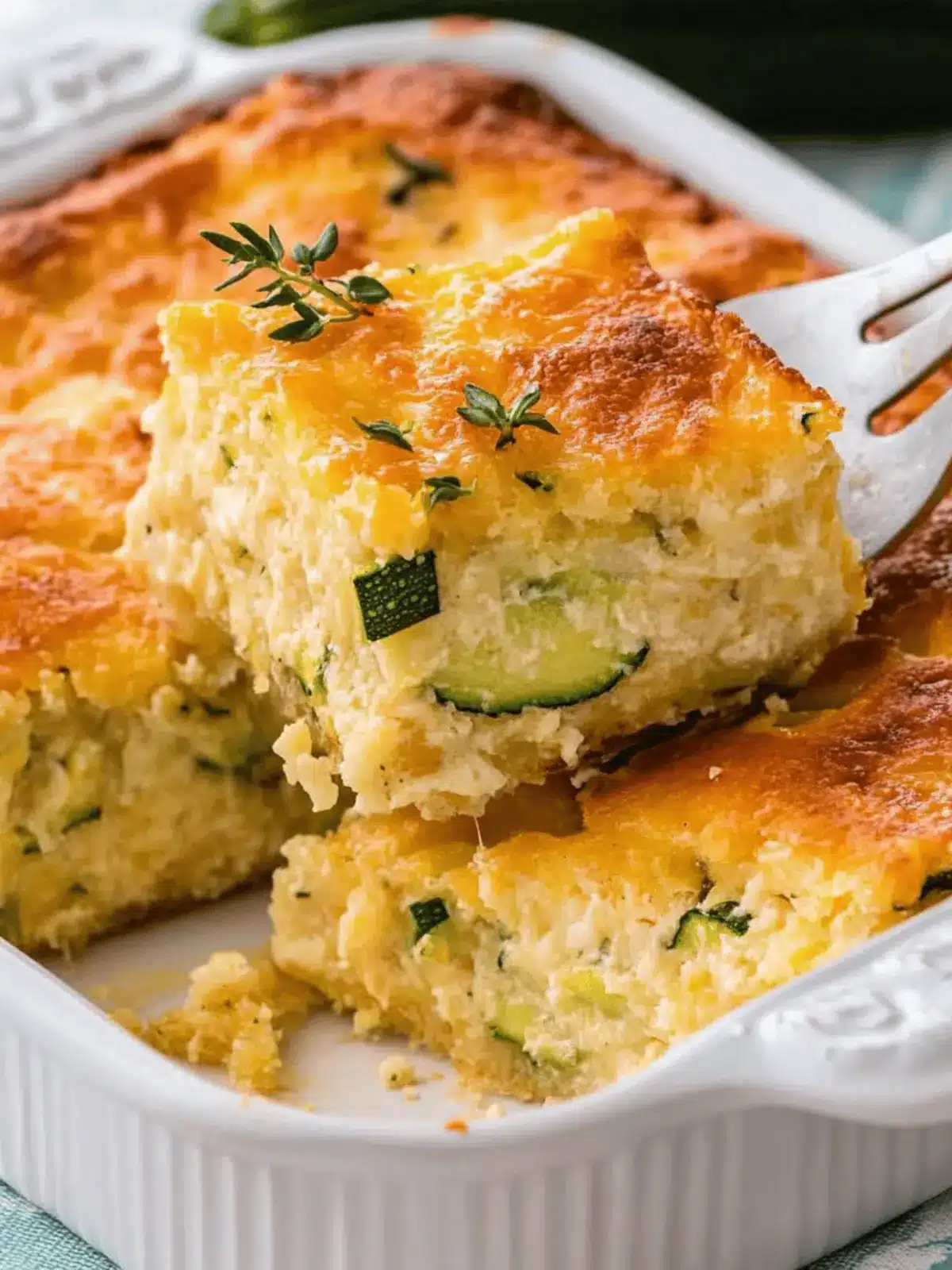 Cheesy Zucchini Bake: A Comforting Family Favorite Dish