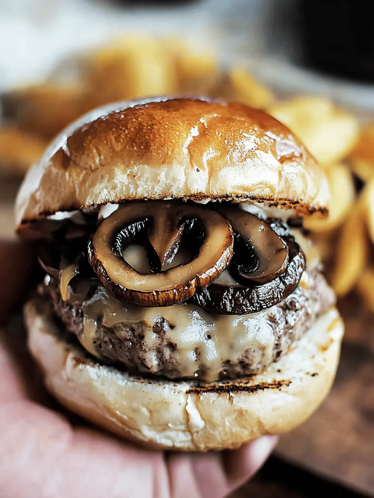 Mushroom Swiss Burger