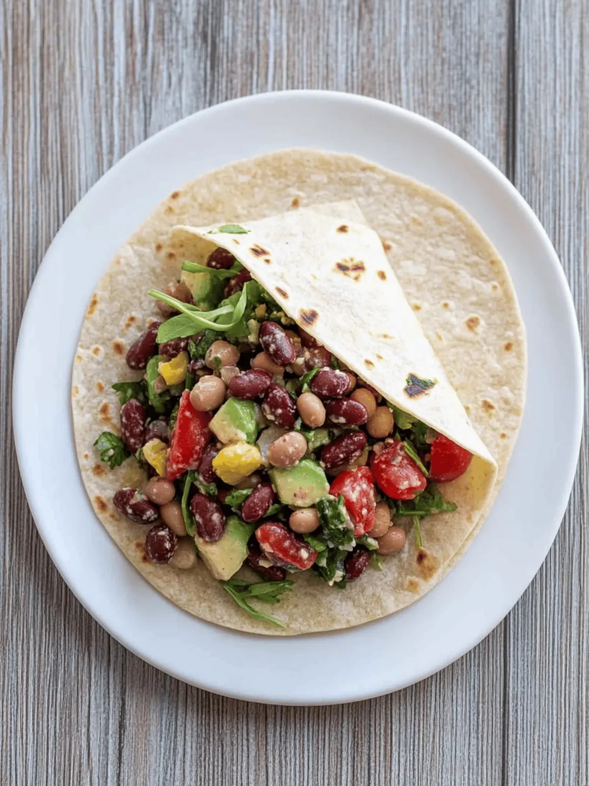 Savory Bean Salad Wrap: Quick, Healthy, and Customizable Delight 5 Bean Salad Wrap
