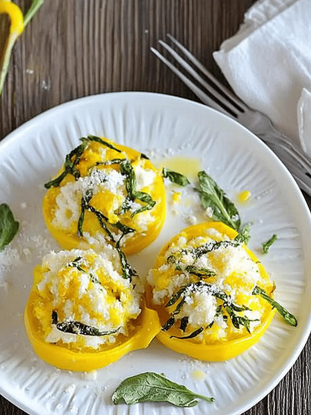 Stuffed Pattypan Squash: A Cheesy Veggie Delight to Savor