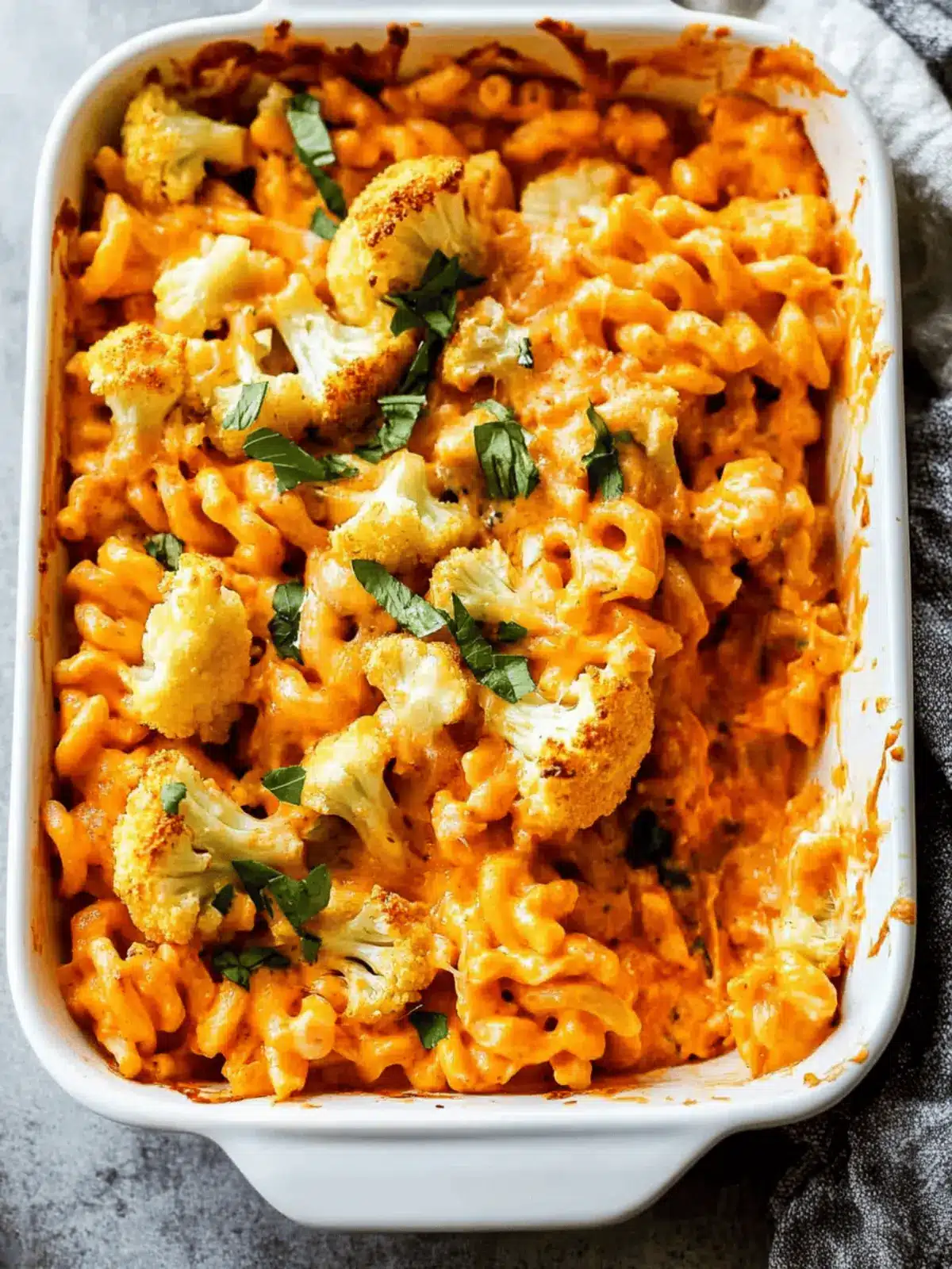 Buffalo Cauliflower Mac and Cheese