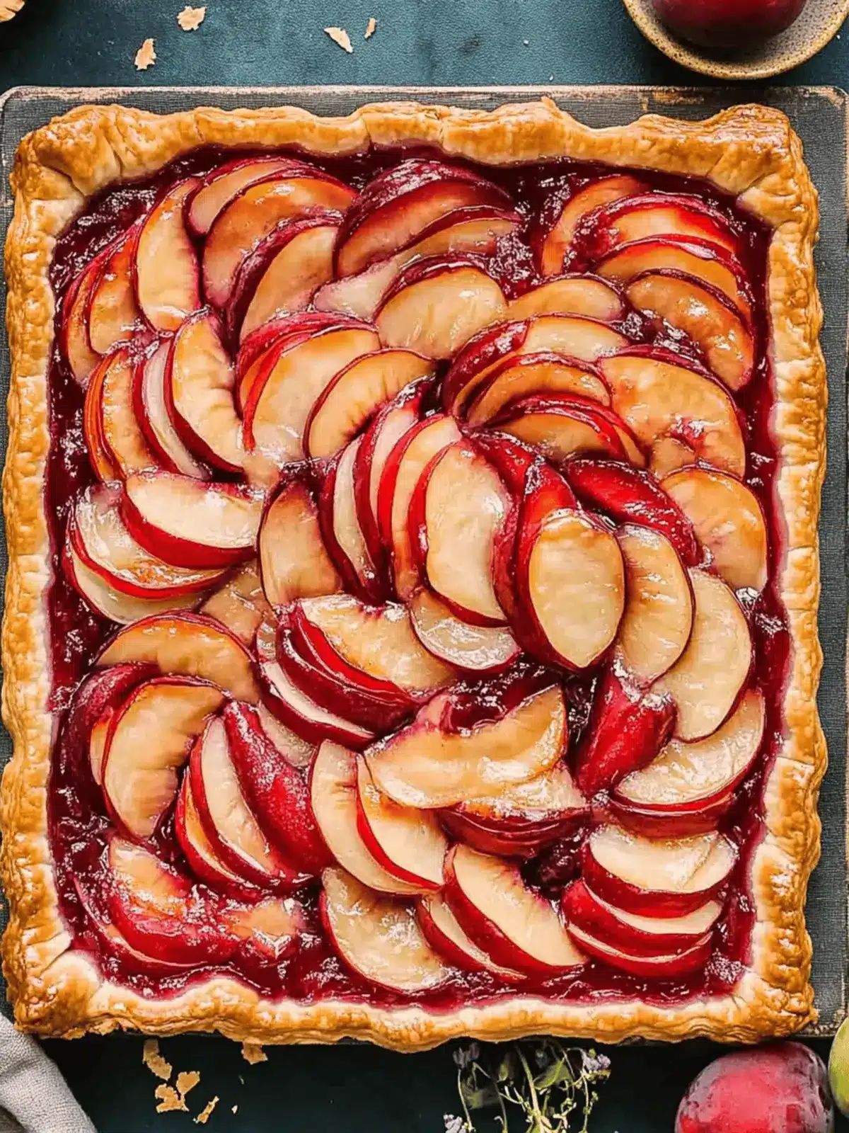 Puff Pastry Plum Tart