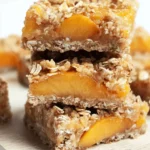 Baked Peach Oatmeal Bars