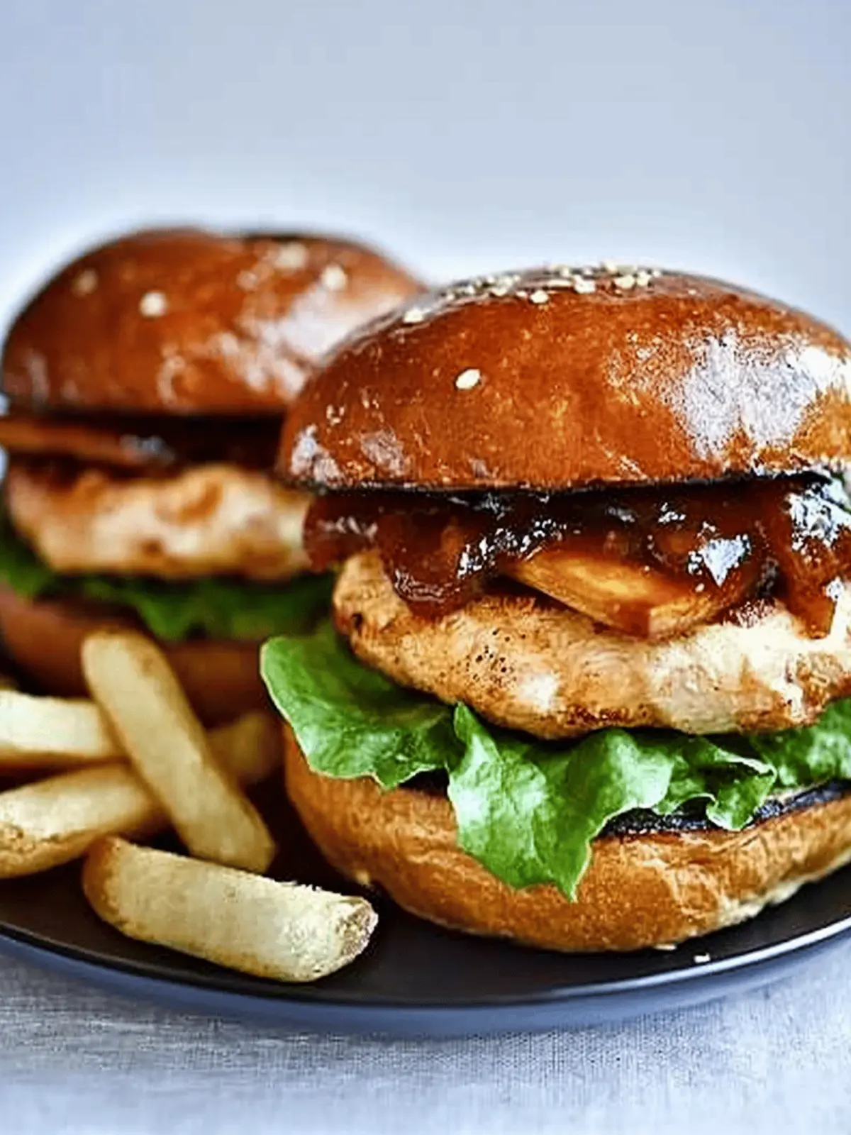 BBQ Chicken Burgers.
