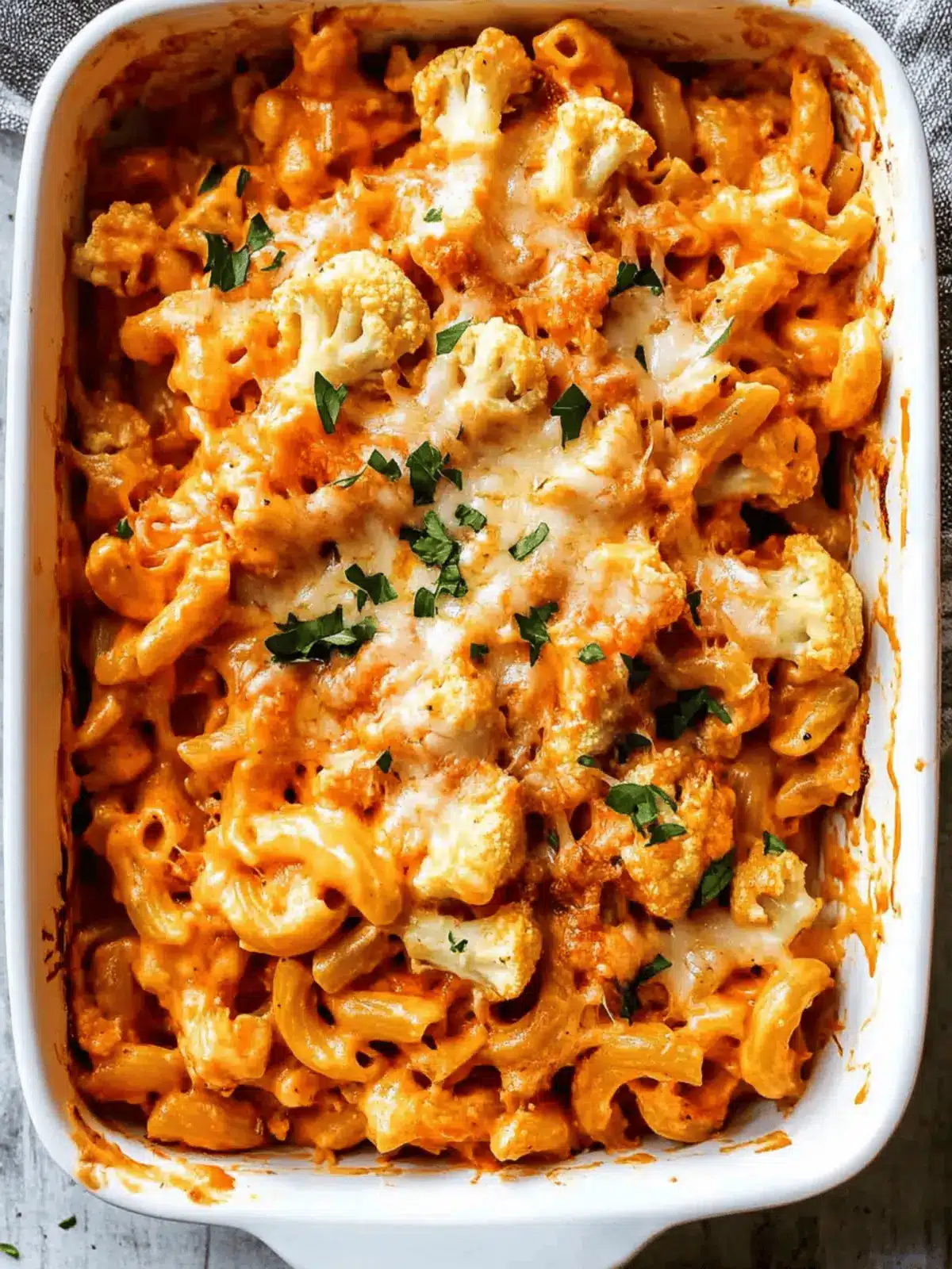 Buffalo Cauliflower Mac and Cheese