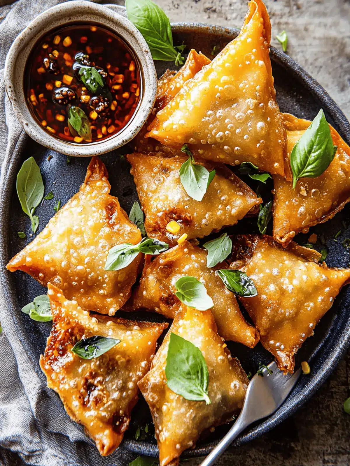 Crispy Sweet Corn Wontons