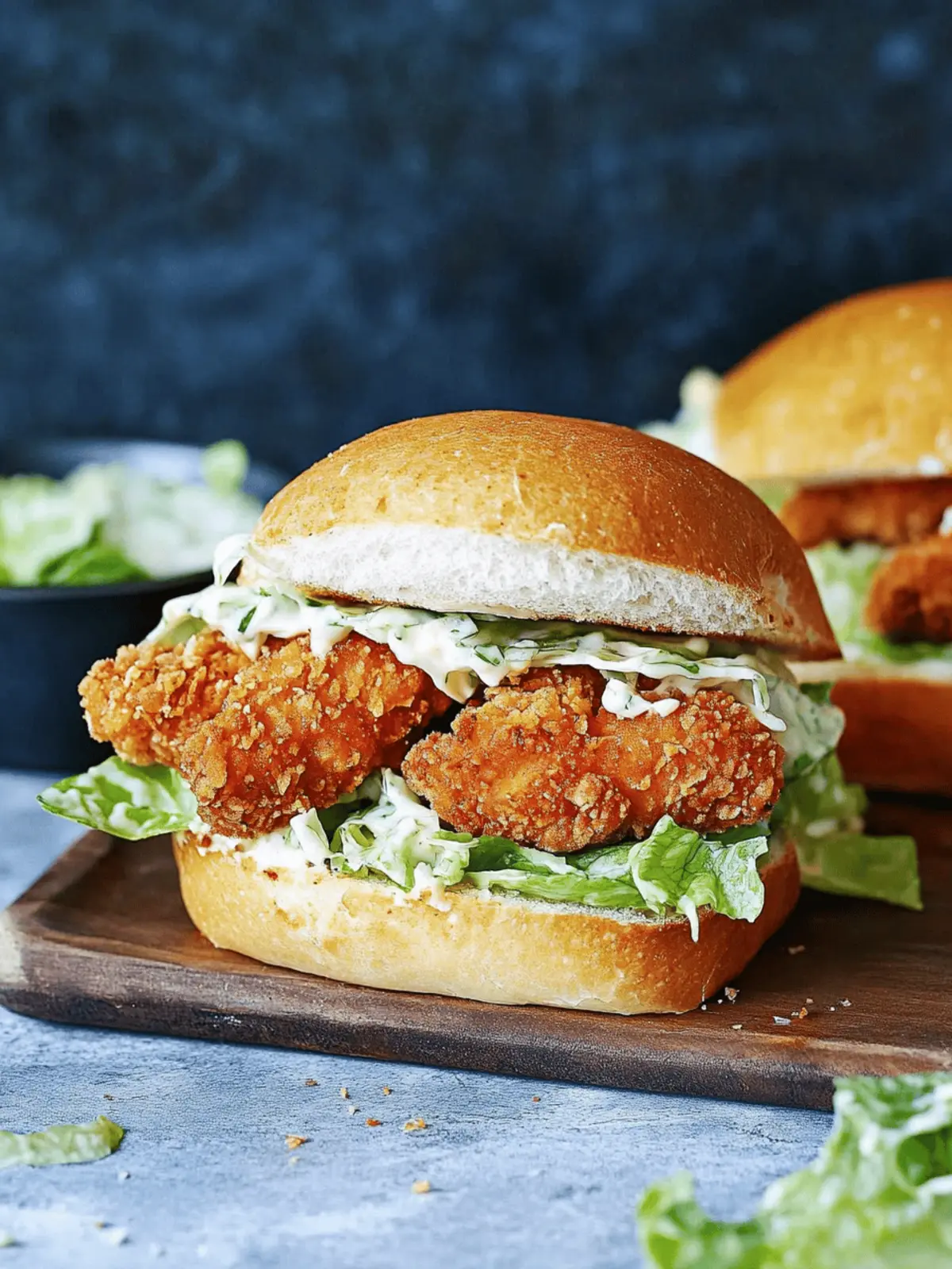 Crispy Chicken Caesar Sandwich