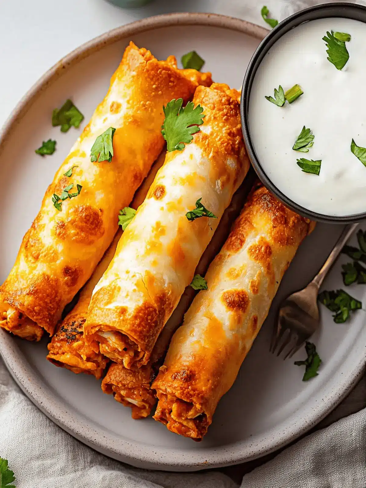 Buffalo Chicken Taquitos Recipe