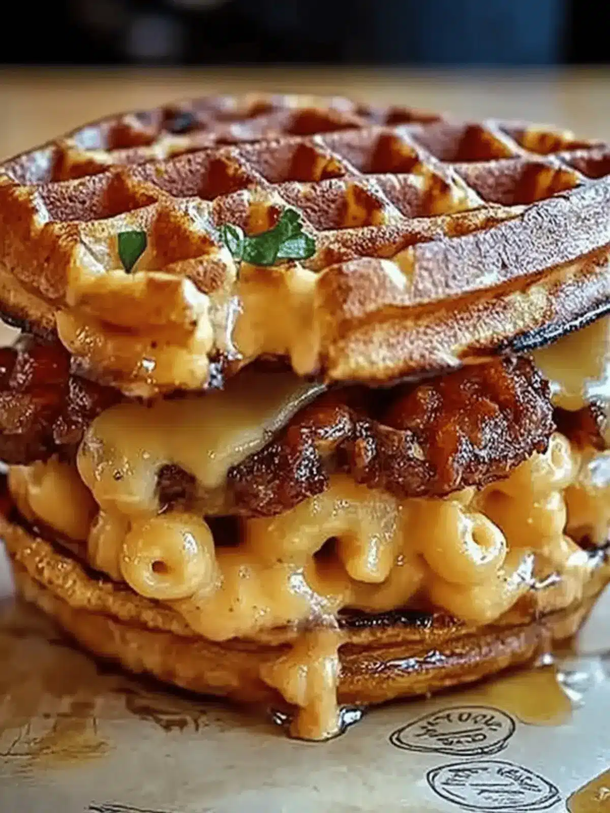 Macaroni & Cheese Waffle Burger: The Ultimate Amazing Recipe