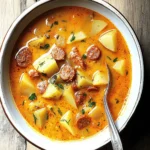 Spanish Potato Soup with Chorizo