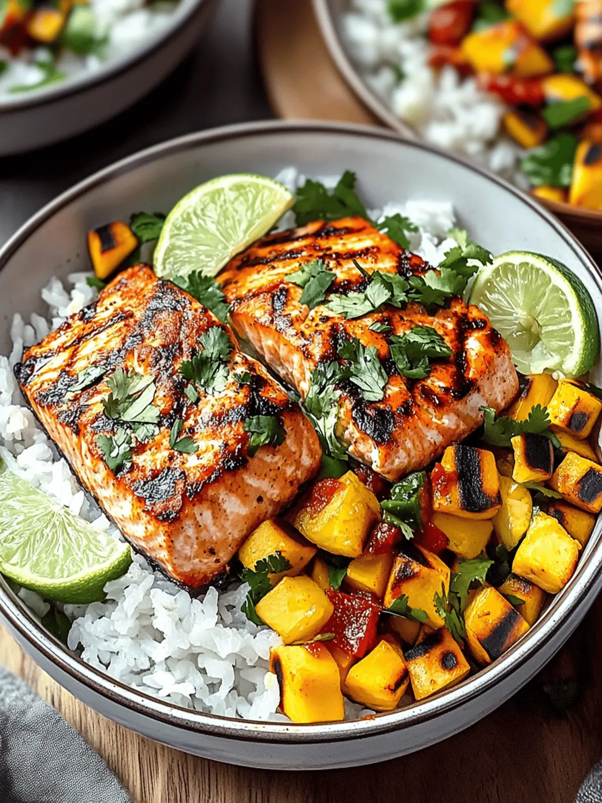 Chili Lime Salmon Bowls