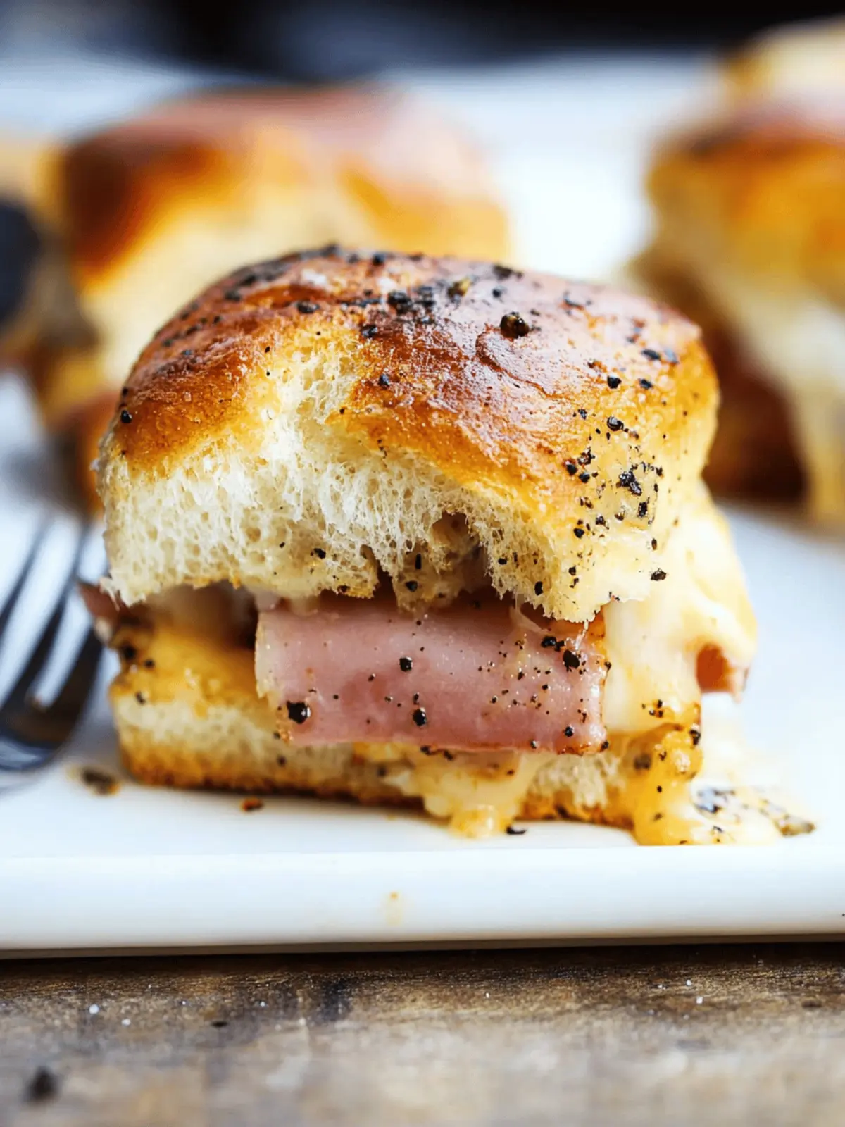 Hot Ham and Cheese Sliders
