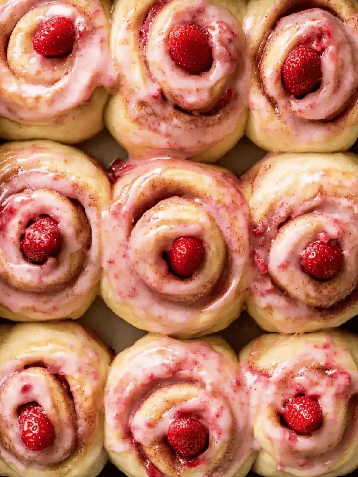 Strawberry Cinnamon Rolls