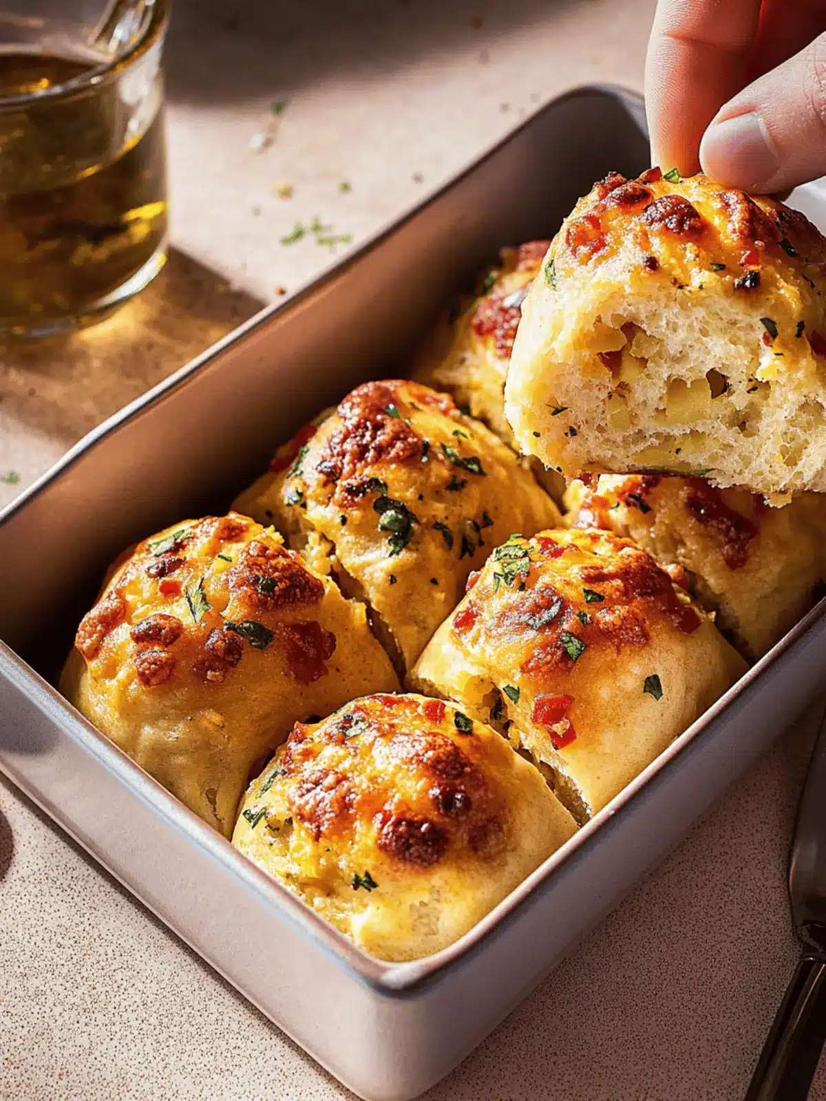 Loaded Baked Potato Dinner Rolls