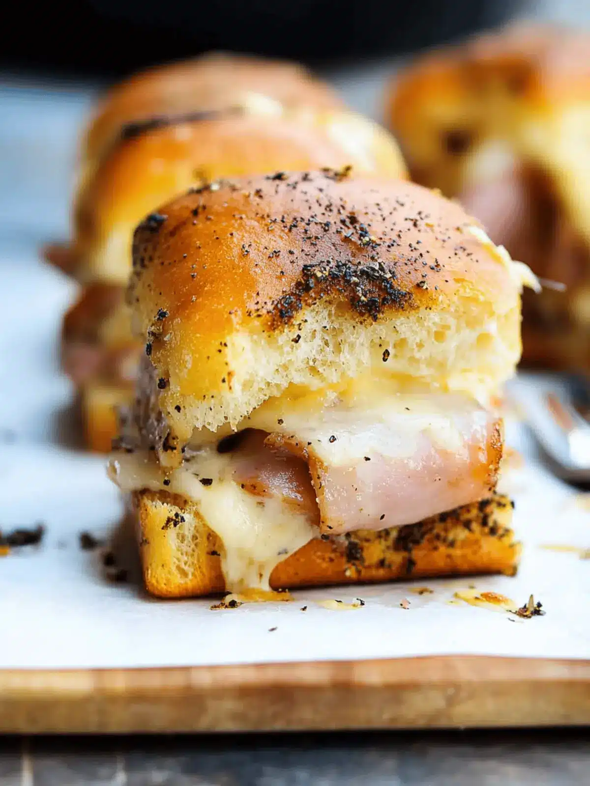 Hot Ham and Cheese Sliders