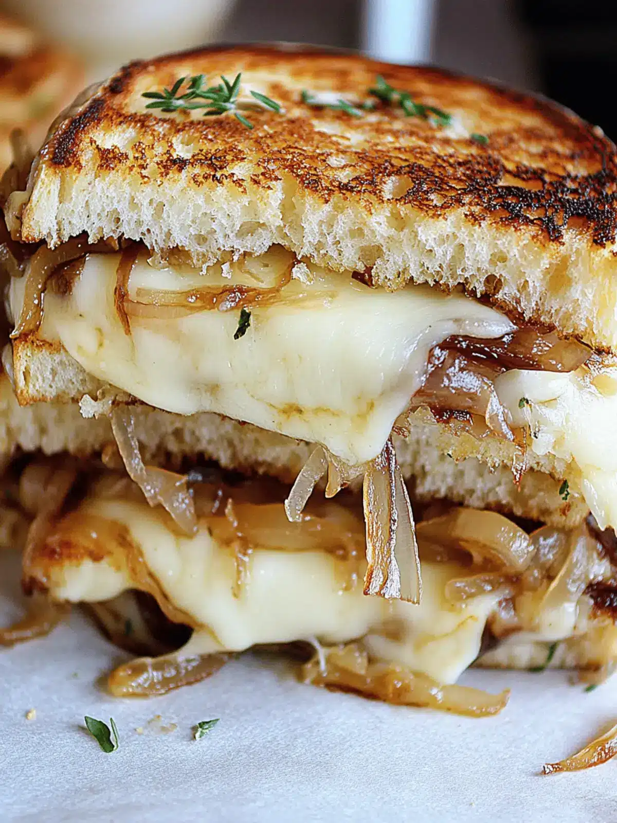 French Onion Grilled Cheese Sandwich