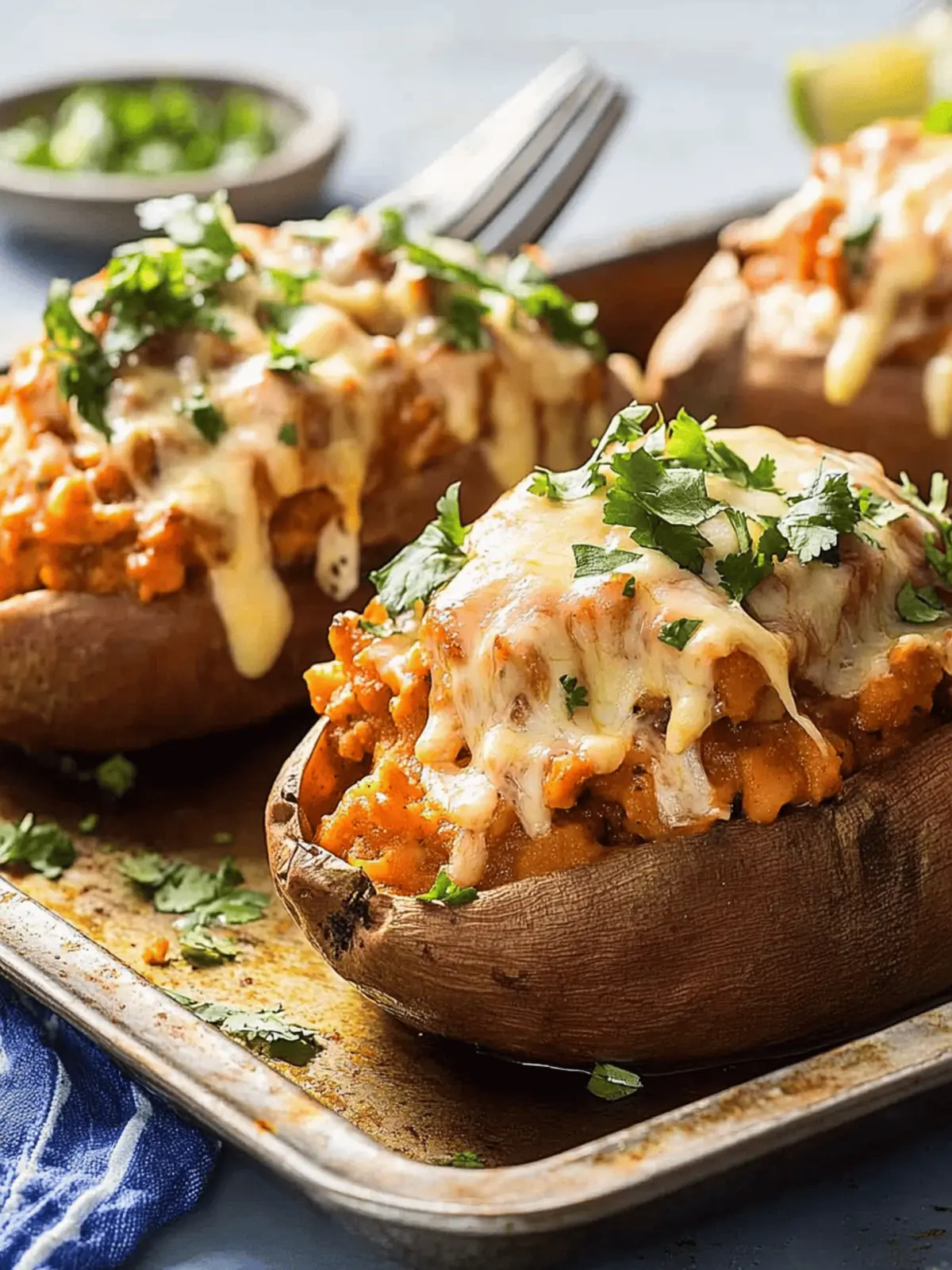 Enchilada Stuffed Sweet Potatoes