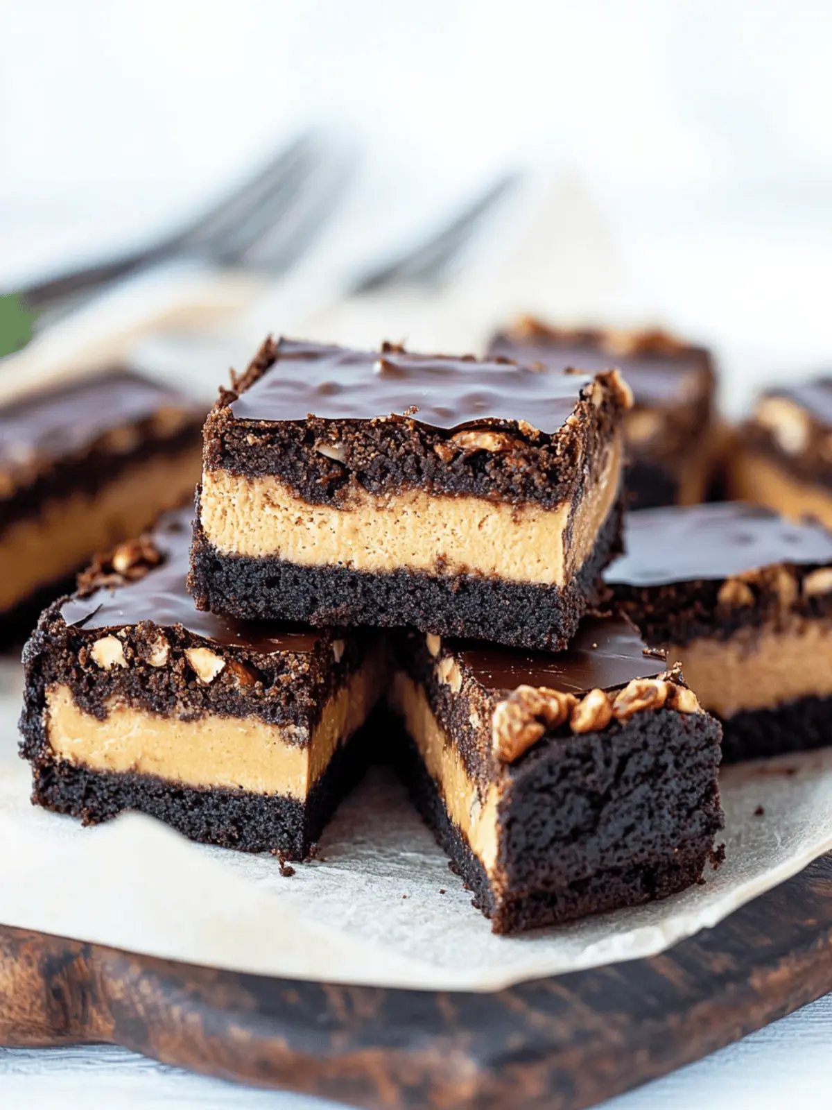 Layered Peanut Butter Crunch Brownies You’ll Crave Again and Again 5 Layered Peanut Butter Crunch Brownies