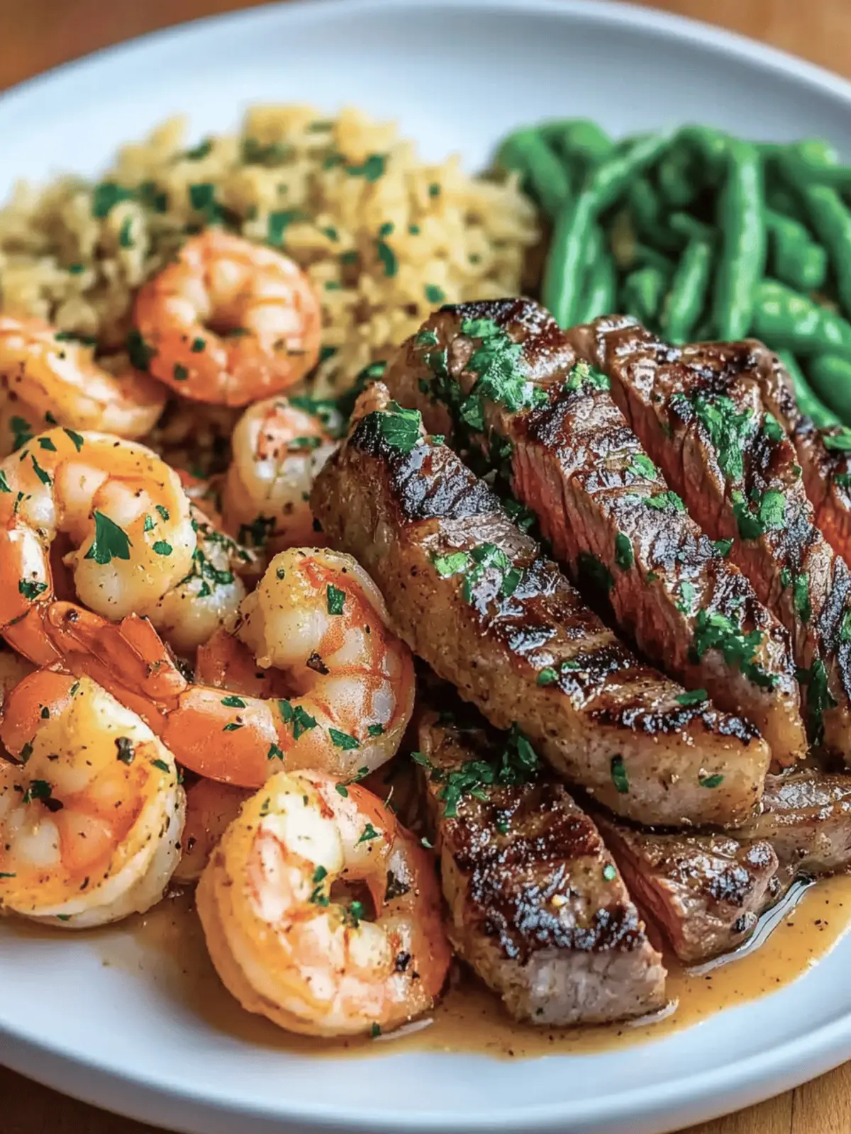 Garlic Butter Ribeye Steak and Shrimp Recipe