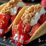 Strawberry Crunch Cheesecake Tacos