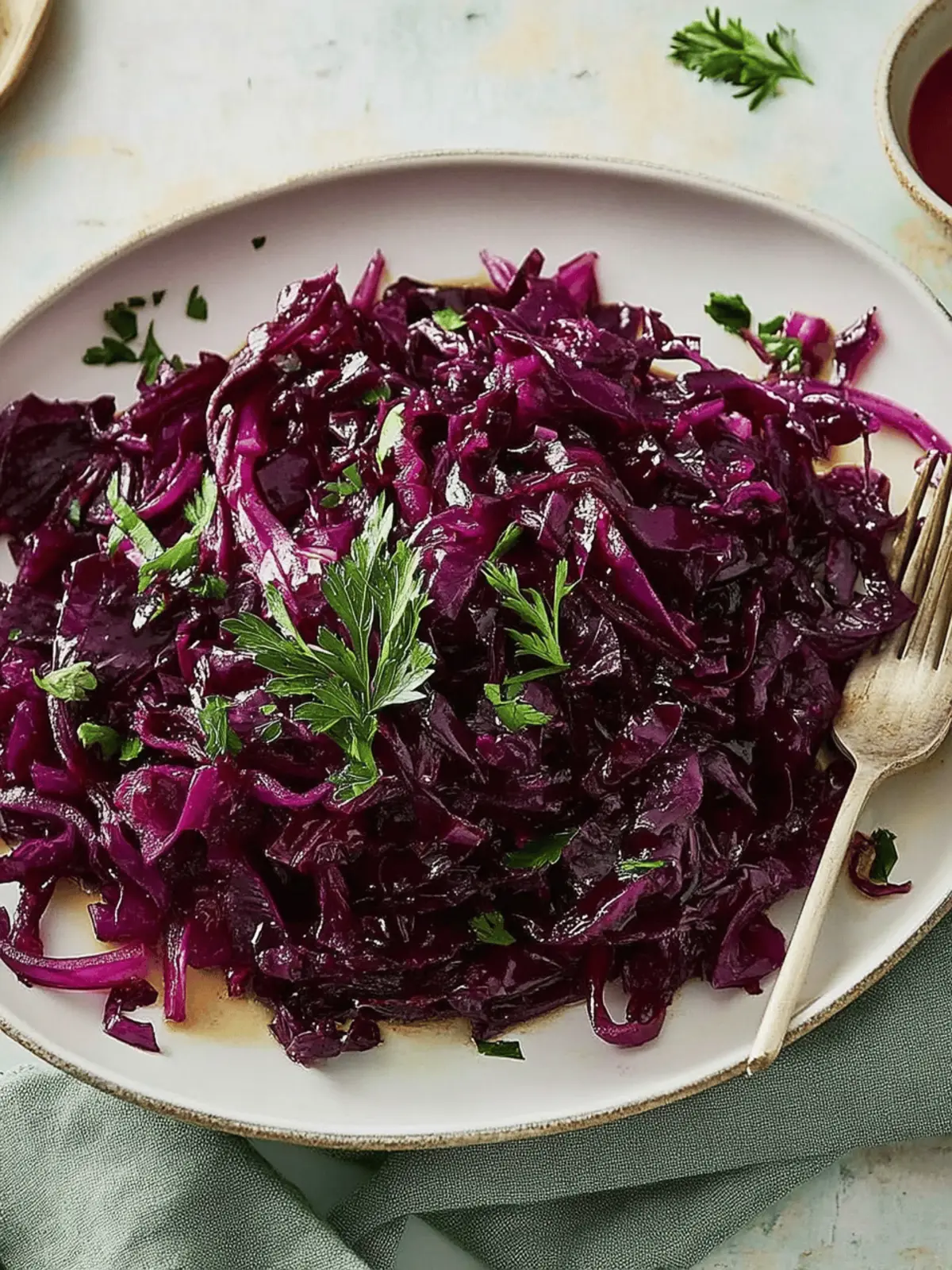 Sweet & Sour Braised Red Cabbage