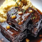 Tender Braised Short Ribs with Garlic Mashed Potatoes