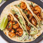 Cilantro Lime Shrimp Tacos with Creamy Slaw